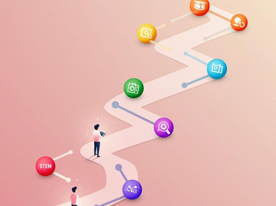 Create a featured image for a post about: Learning pathway generator educational journey