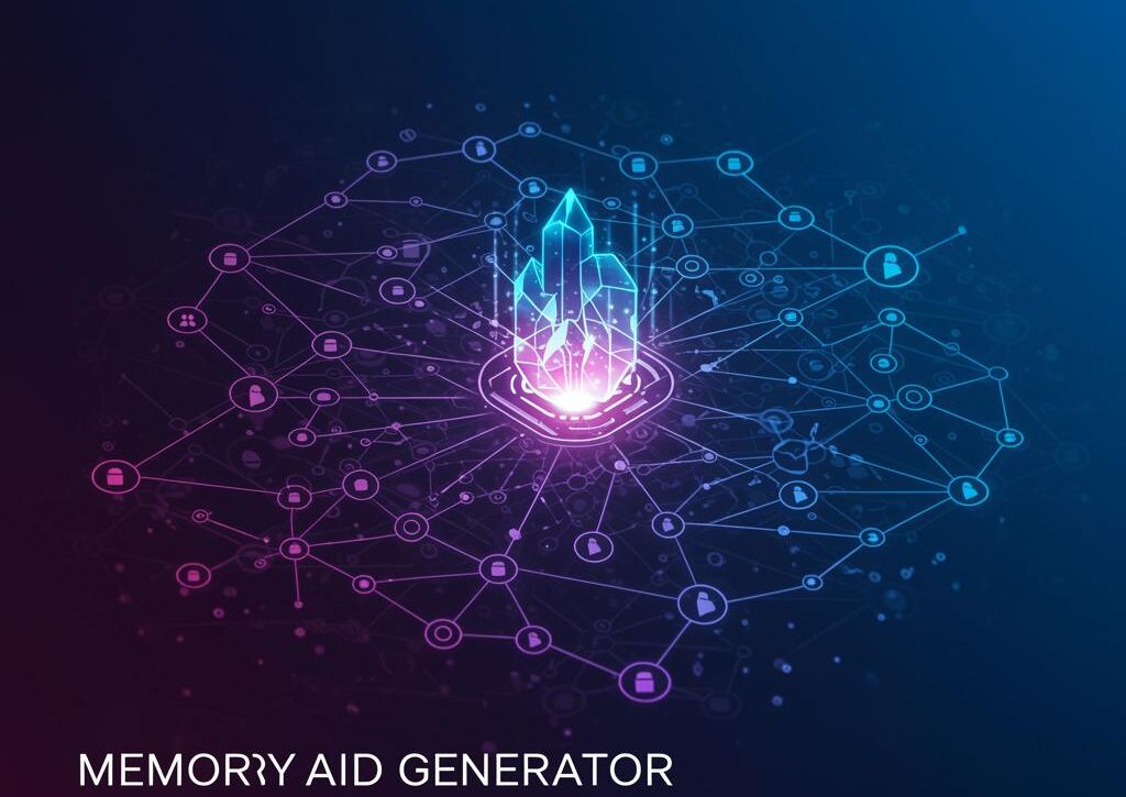 Create a featured image for a post about: Memory aid generator retention optimization