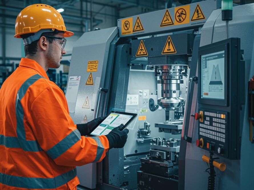 Create a featured image for a post about: Workplace safety generator procedural compliance
