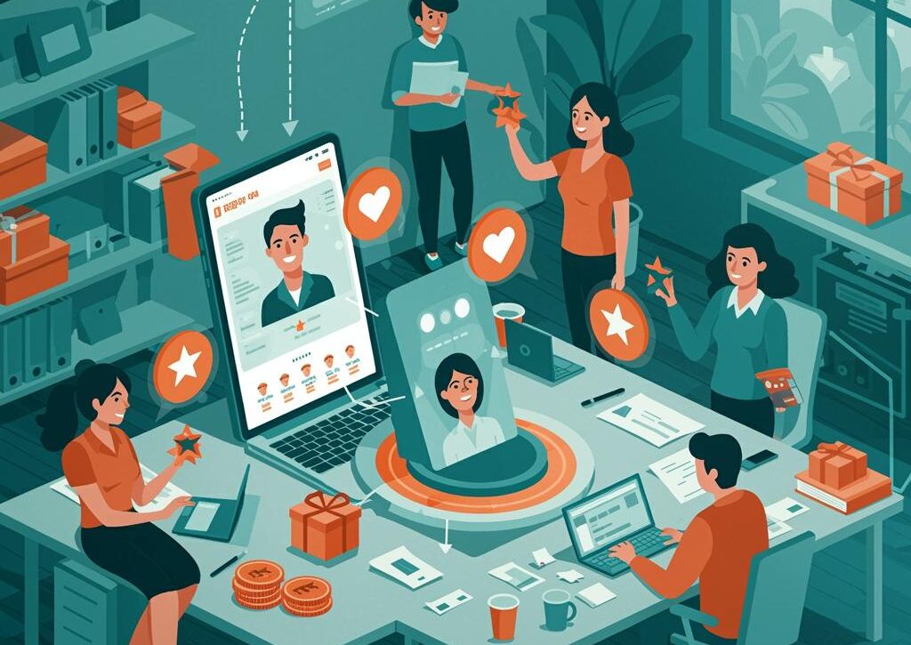 Create a featured image for a post about: Employee recognition generator appreciation design