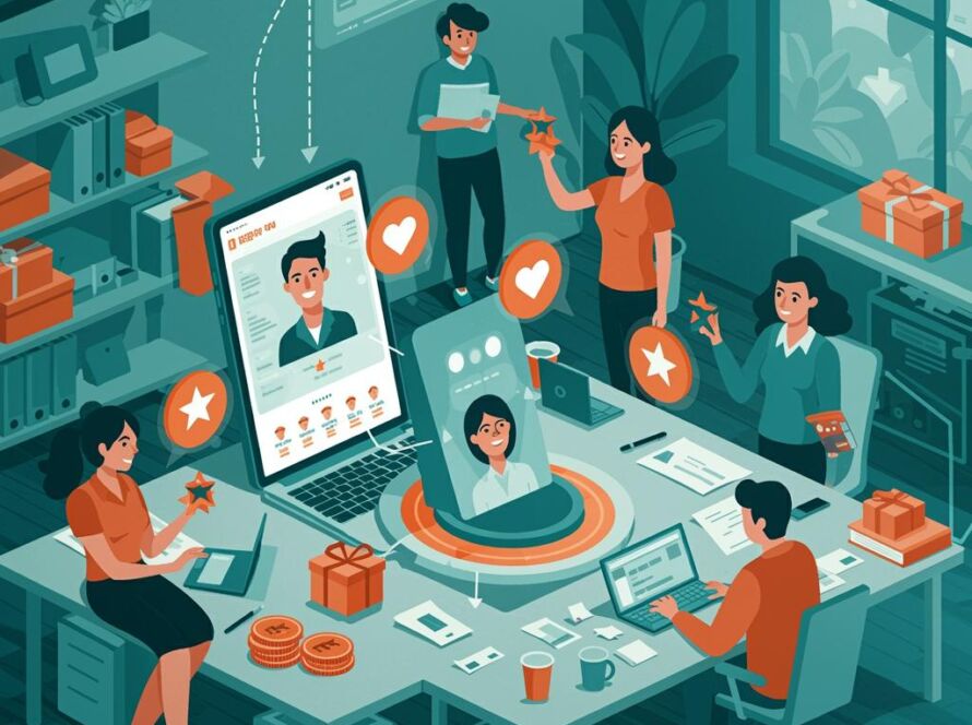 Create a featured image for a post about: Employee recognition generator appreciation design