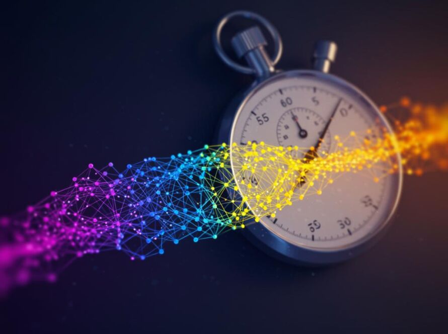 Create a featured image for a post about: Image generation latency reduction techniques