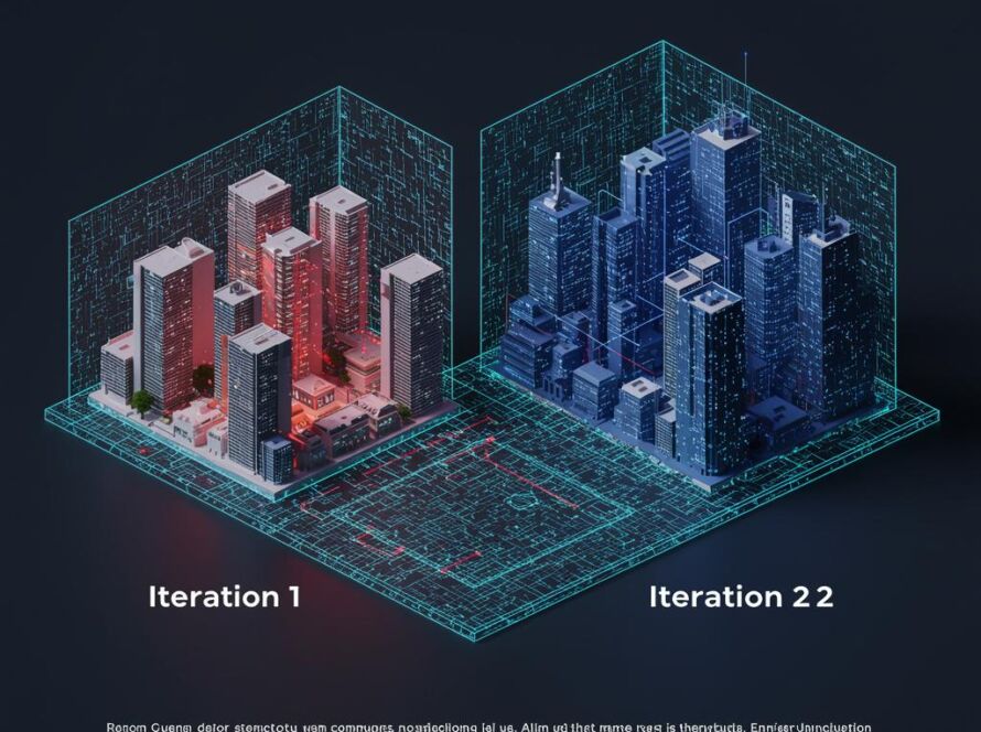 Create a featured image for a post about: Generator iteration comparison methodology