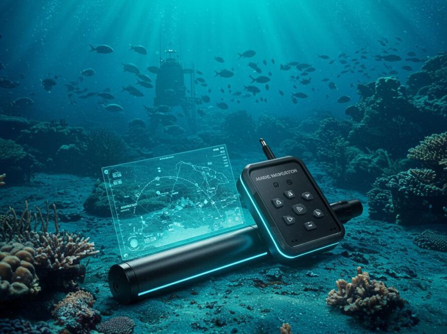 Create a featured image for a post about: Marine navigation generator underwater mapping