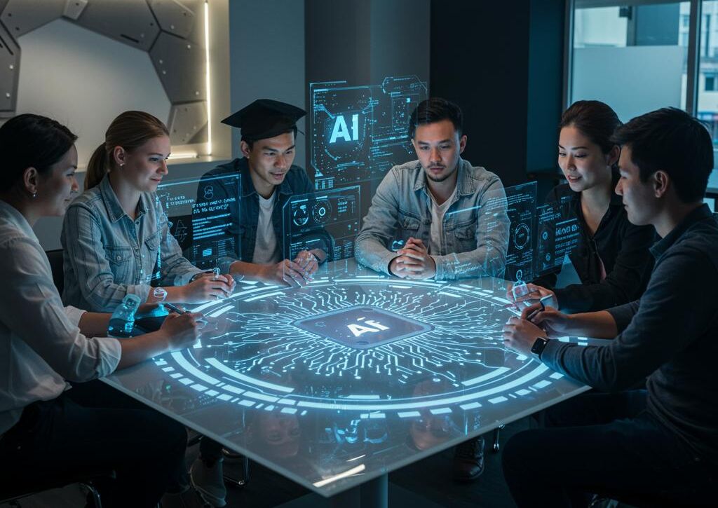 Create a featured image for a post about: AI Course