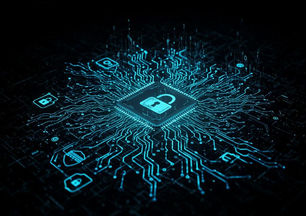 Create a featured image for a post about: AI Security