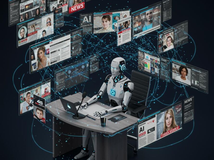 Create a featured image for a post about: AI News