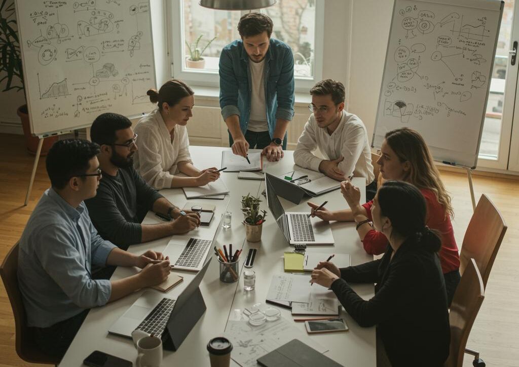 Create a featured image for a post about: AI Startups