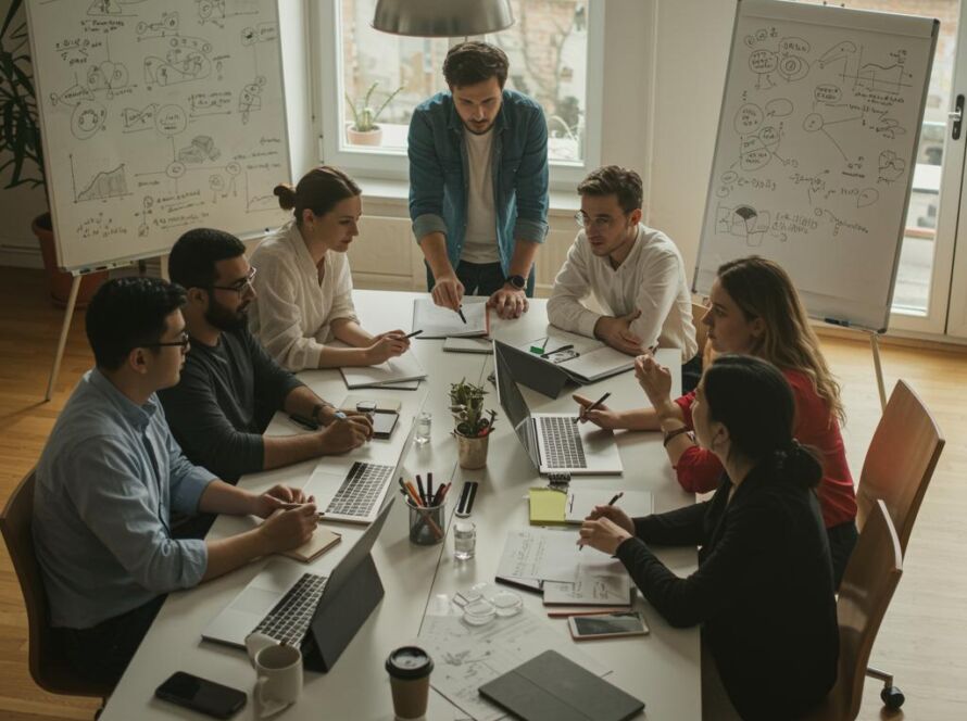 Create a featured image for a post about: AI Startups