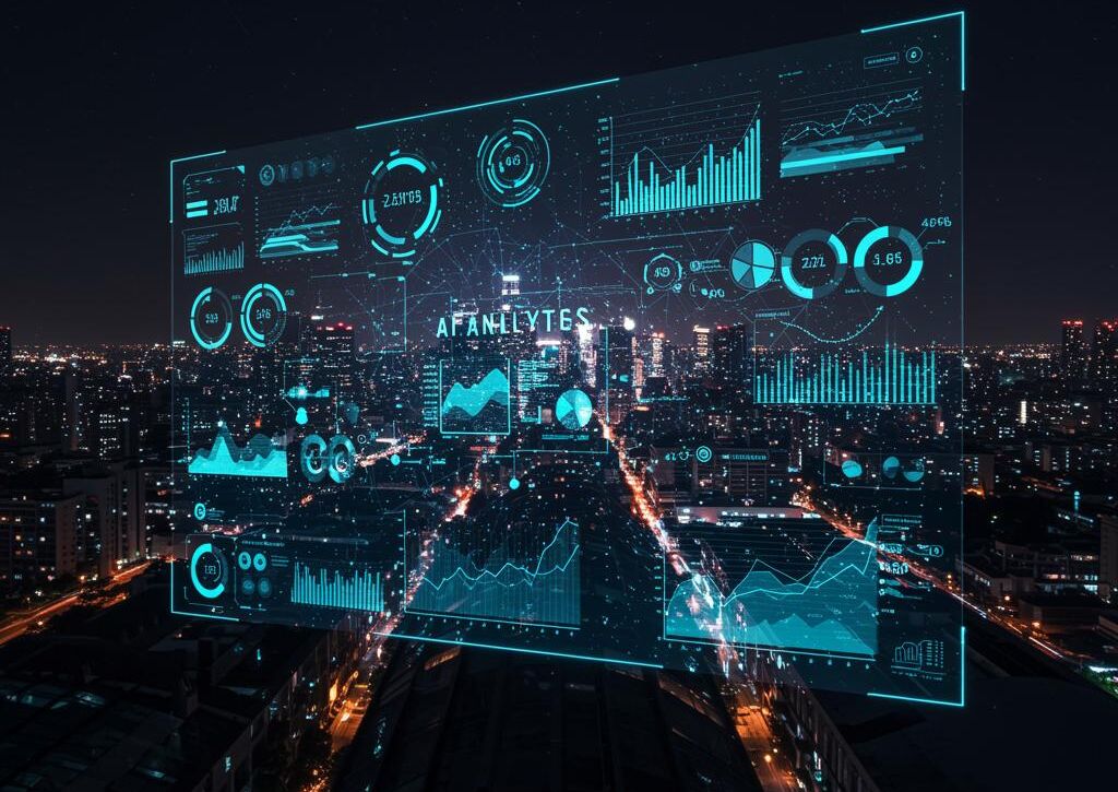 Create a featured image for a post about: AI Analytics