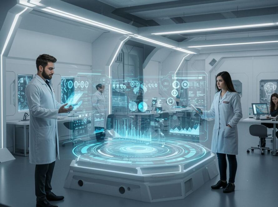 Create a featured image for a post about: AI Research