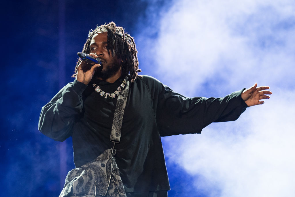 Rapper Kendrick Lamar performs onstage during day three of Rolling Loud Miami 2022 at Hard Rock Stadium on July 24, 2022 in Miami Gardens, Florida.