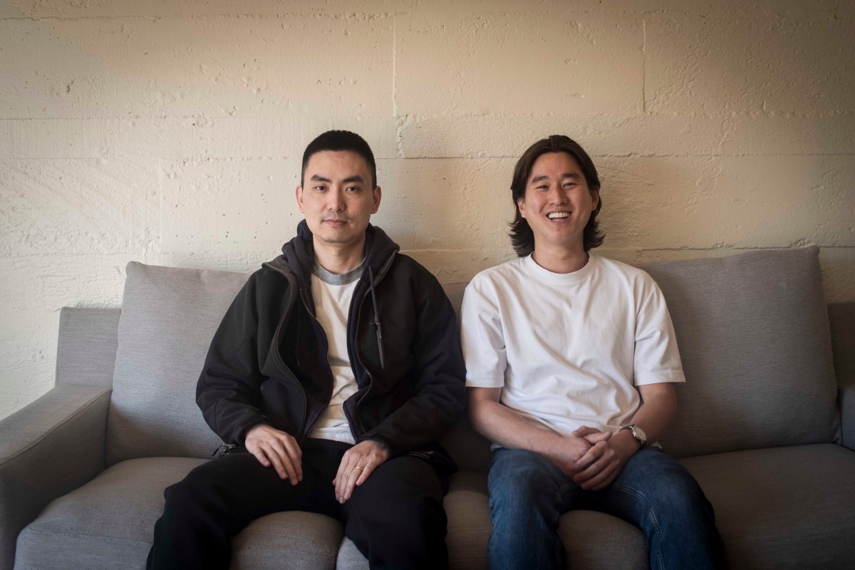 Image of Suger founders Chengjun Huang (left) and Jon Yoo (right).