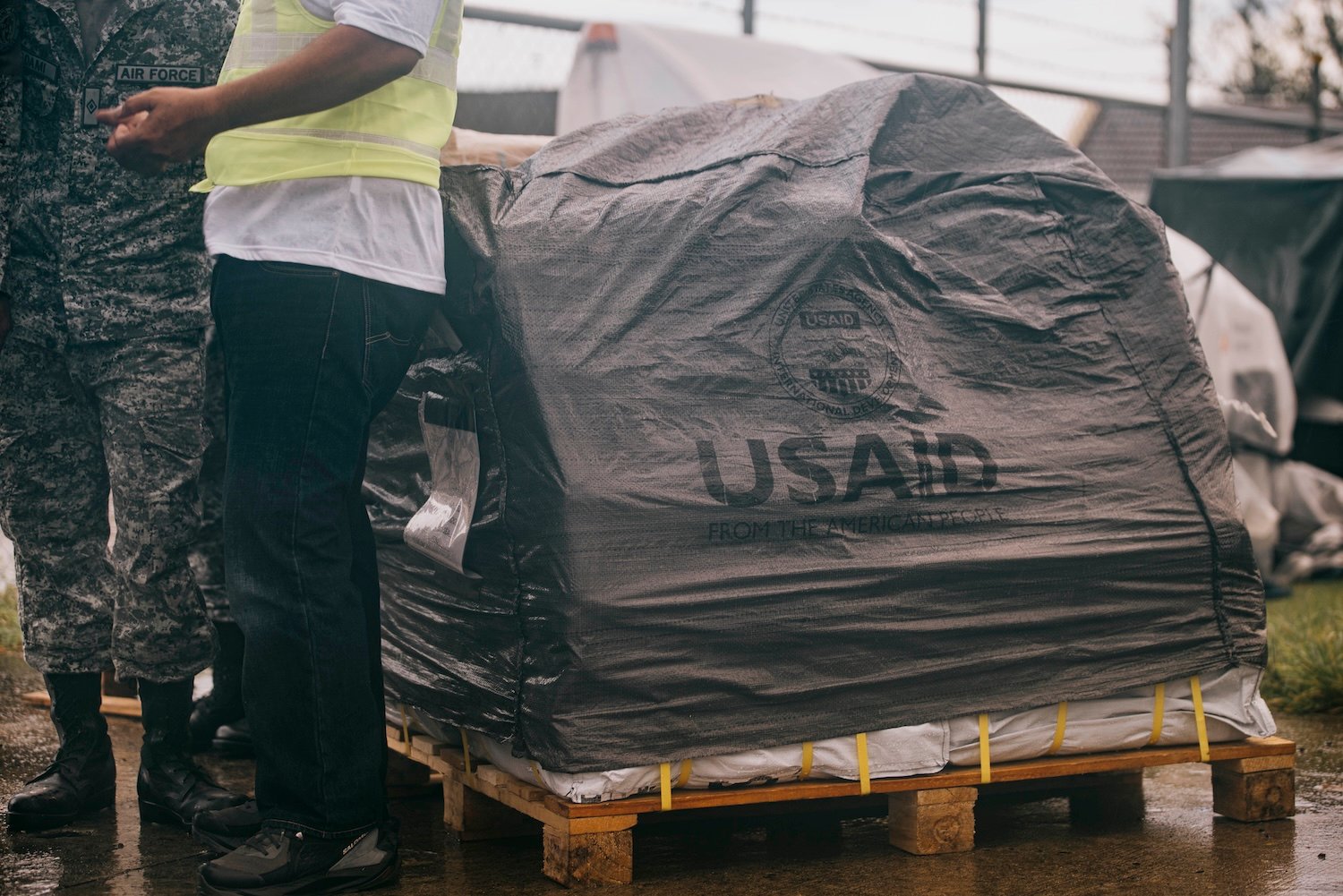 USAID providing disaster relief in the Philippines in the aftermath of Typhoon Krathon (Julian) in Northern Luzon.