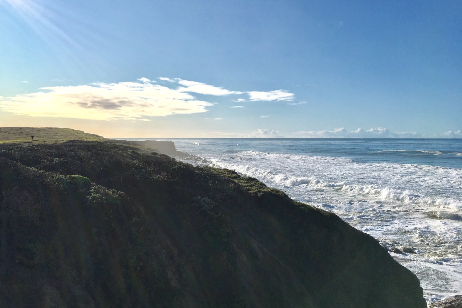 Cliffs in San Simeon, California.