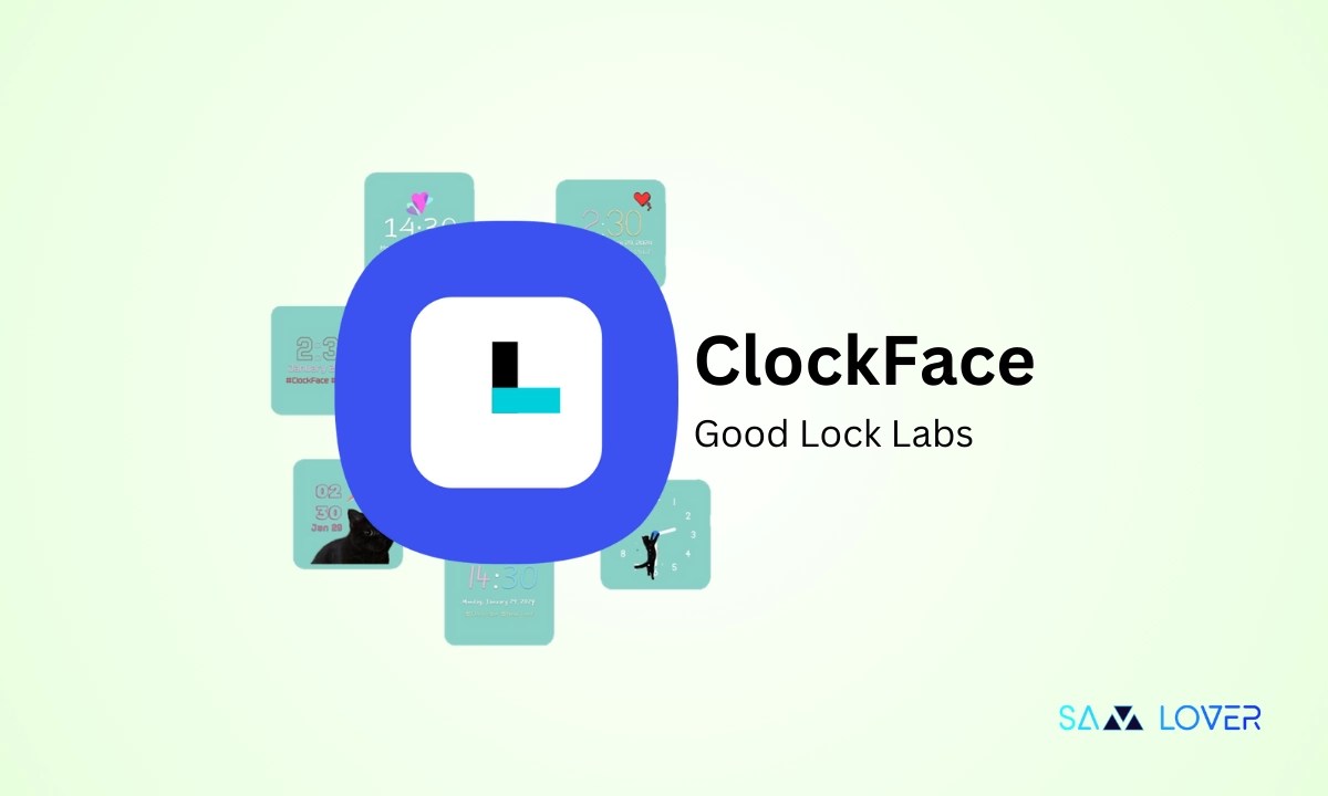 Good Lock Clock Face updated for One UI 7