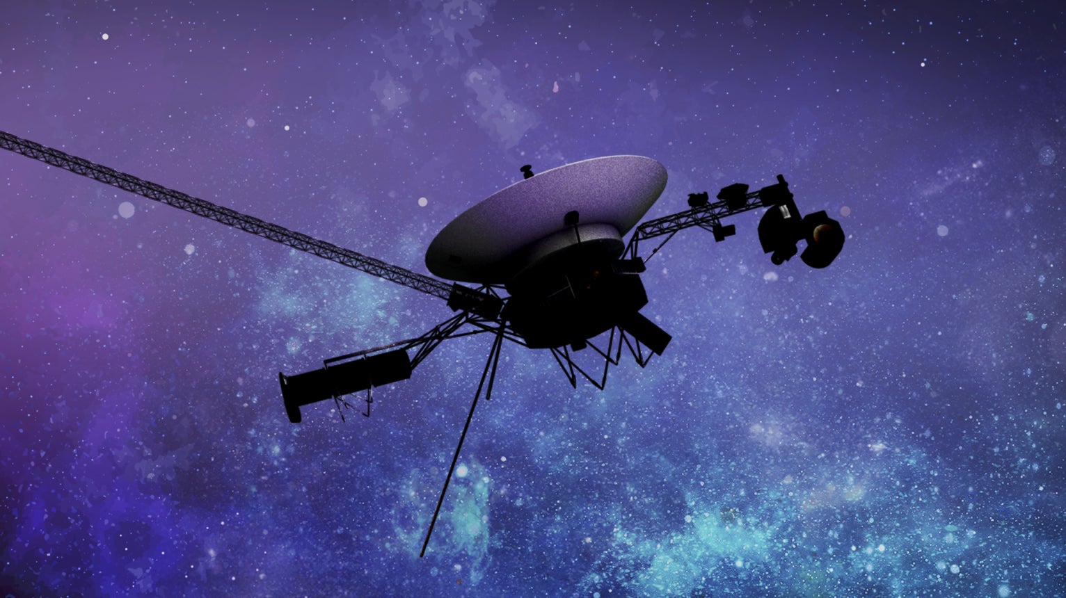 Artist's depiction of a Voyager probe.