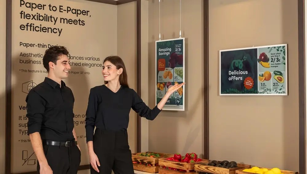 Samsung Unveils Color E-Paper Display