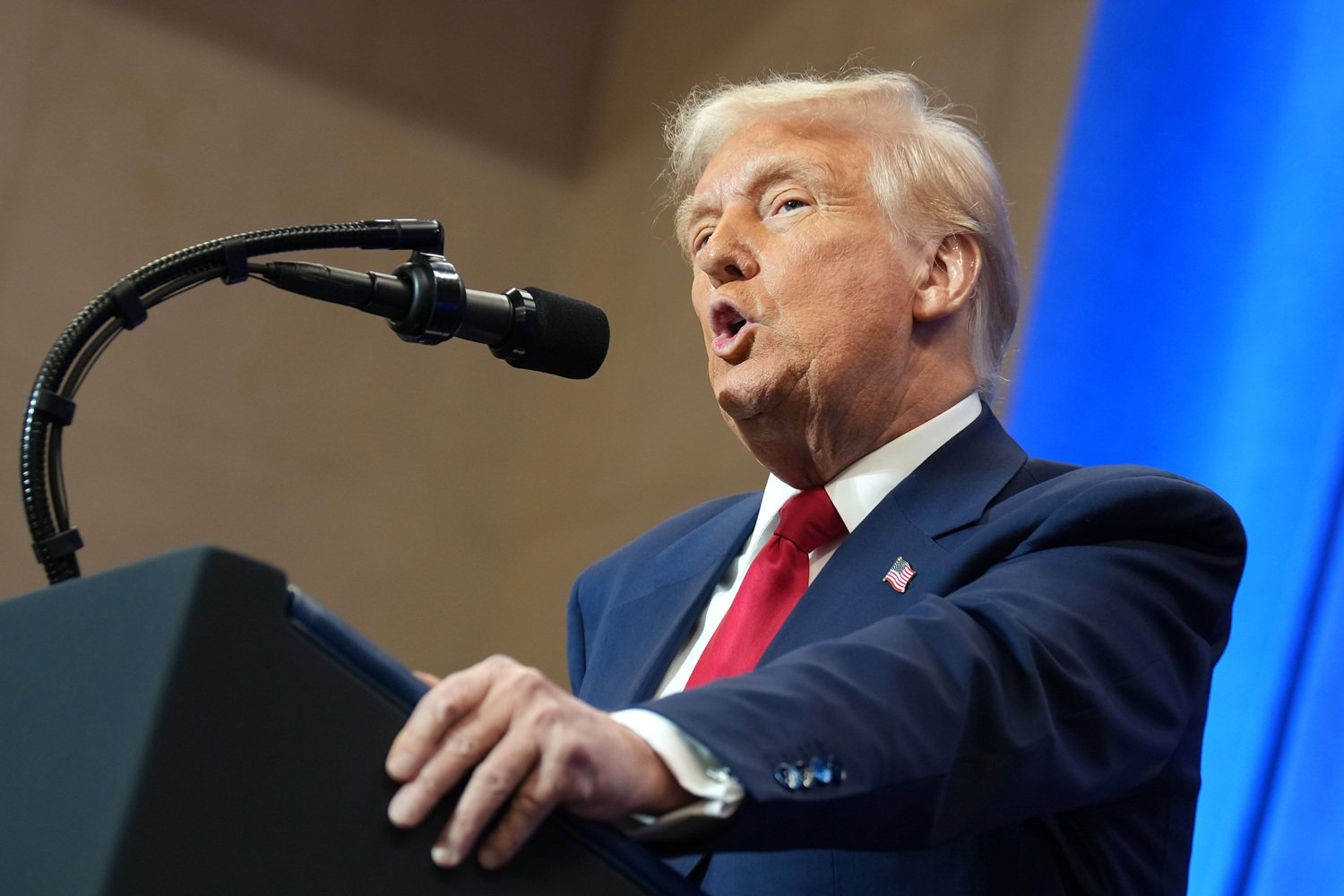 President Trump Speaks At The Department Of Justice