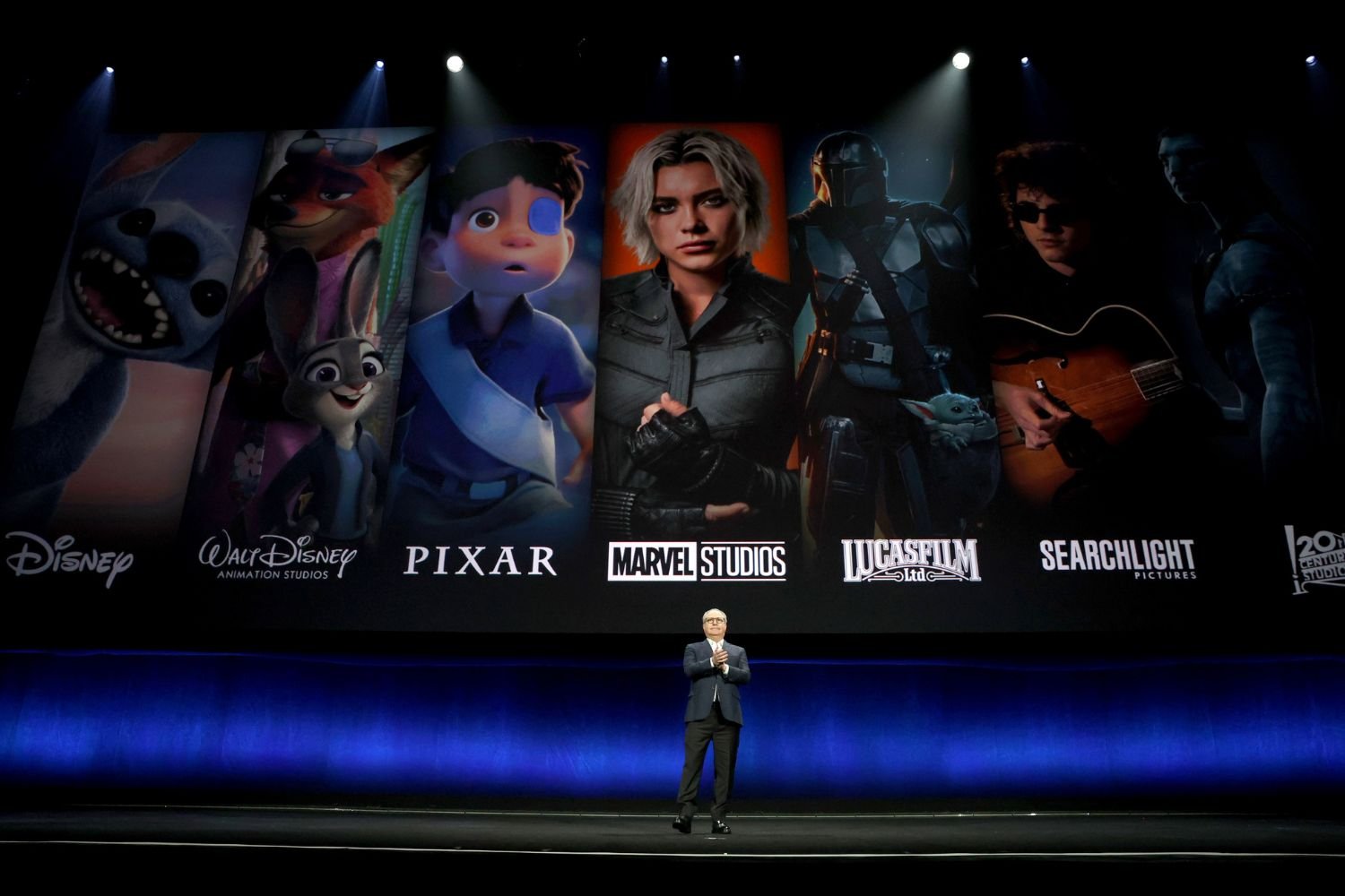 Alan Bergman, Co-Chairman, Disney Entertainment, speaks onstage during Disney Studios at CinemaCon 2025 at the Colosseum at Caesars Palace on April 03, 2025 in Las Vegas, Nevada.