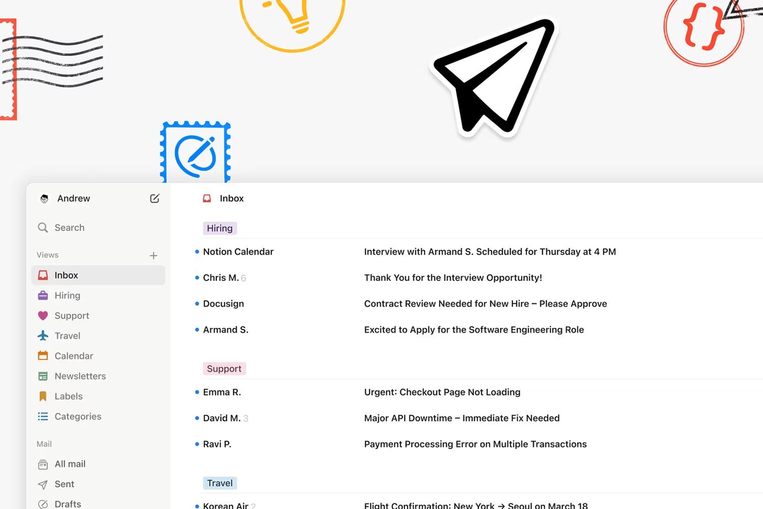 Notion is adding email to its booming business of freemium office ware.