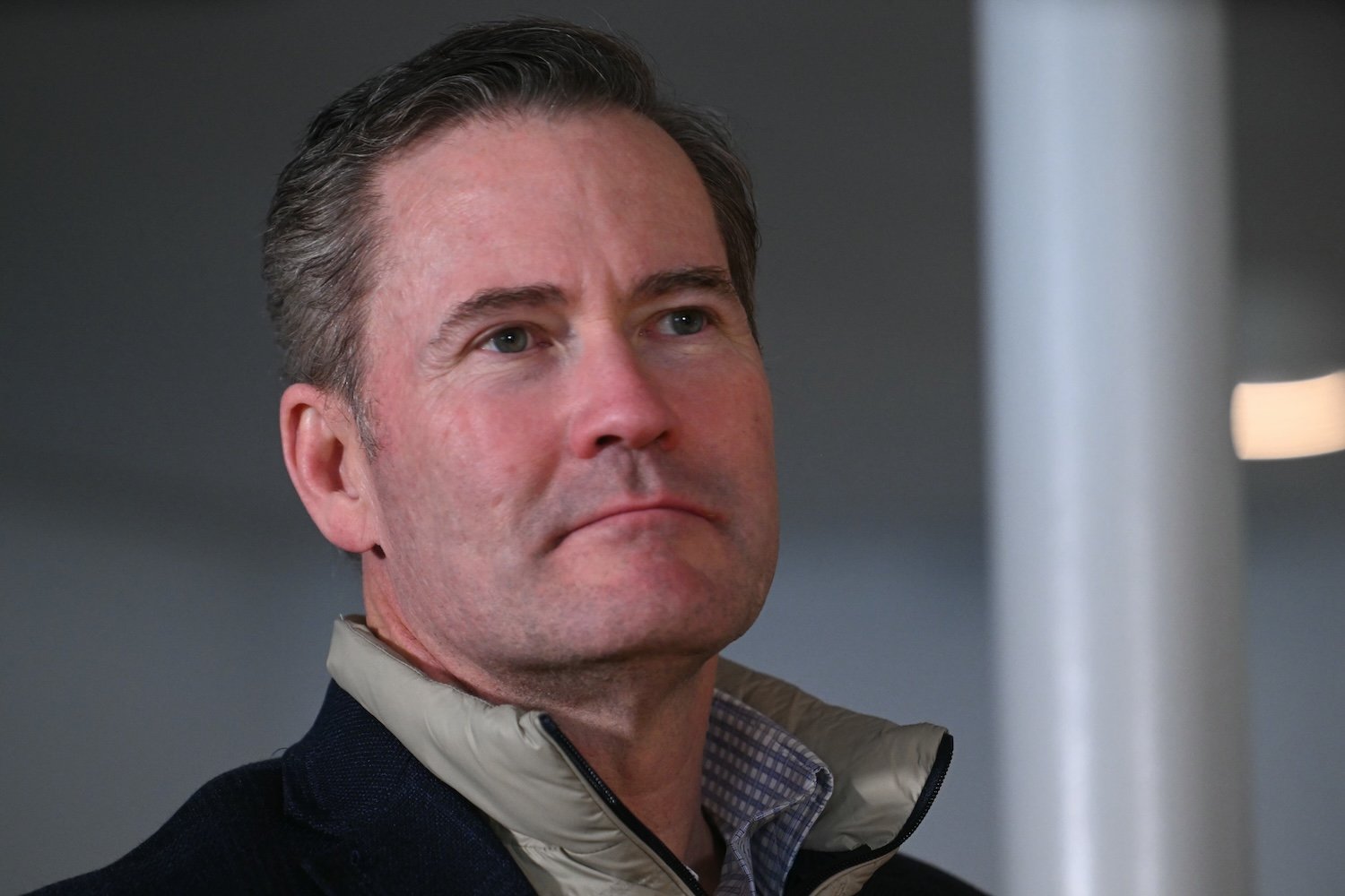 US National Security Advisor Mike Waltz joins US Vice President JD Vance for a visit to the US military's Pituffik Space Base on March 28, 2025 in Pituffik, Greenland.