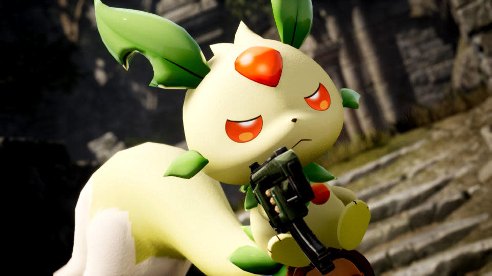 Closeup of a Palworld creature.