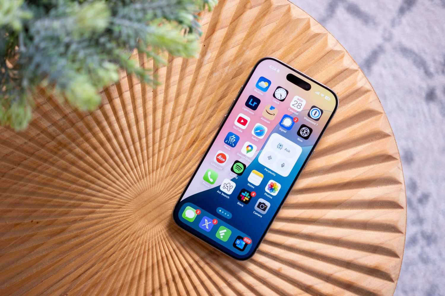 iPhone 16 Pro running iOS 18