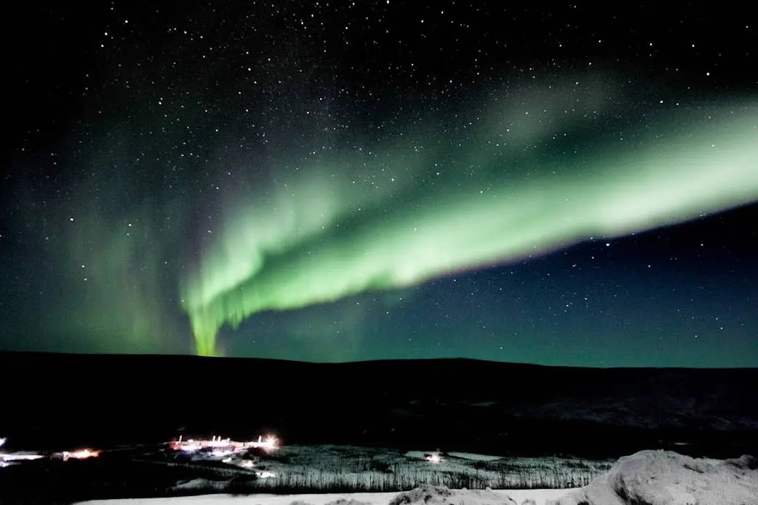The Northern Lights as seen in the sky over Alaska.