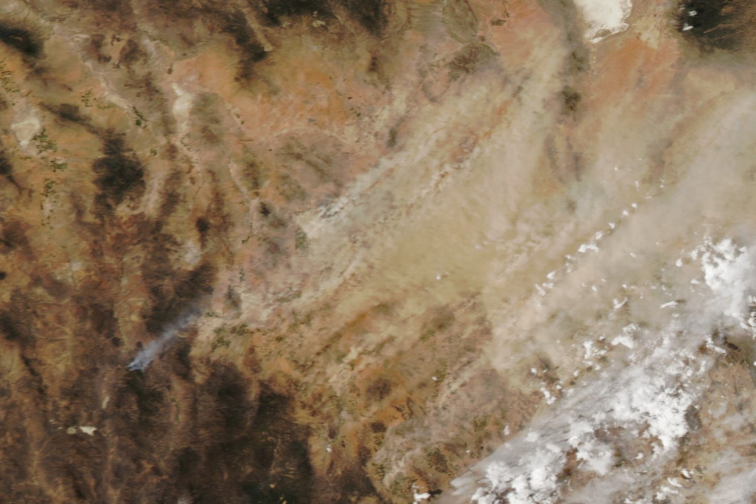 Dust in west Texas.