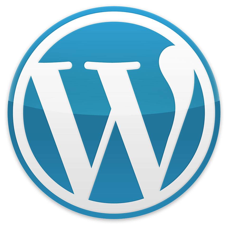 An iconic WordPress logo symbolizing flexibility and power for website development and management.