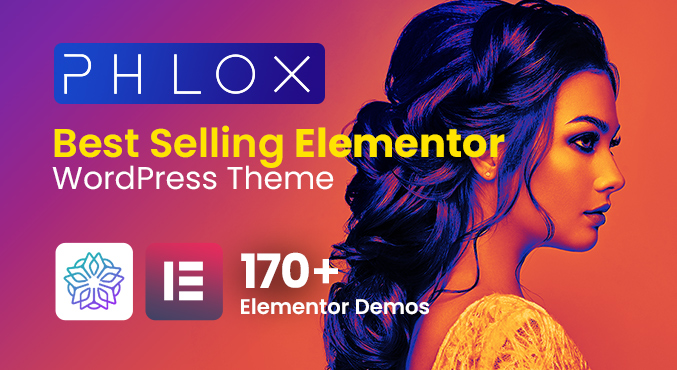 Phlox WordPress Theme design demo powered by Elementor