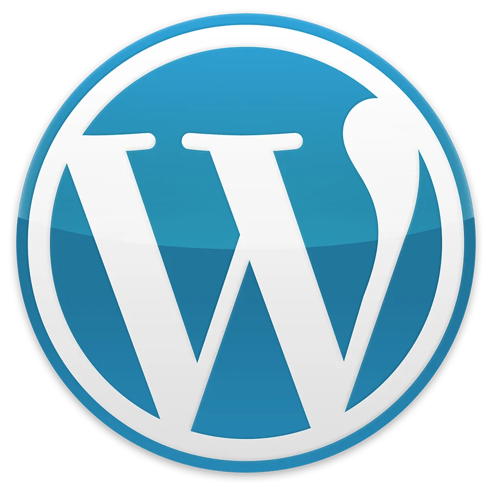 An iconic WordPress logo symbolizing flexibility and power for website development and management.