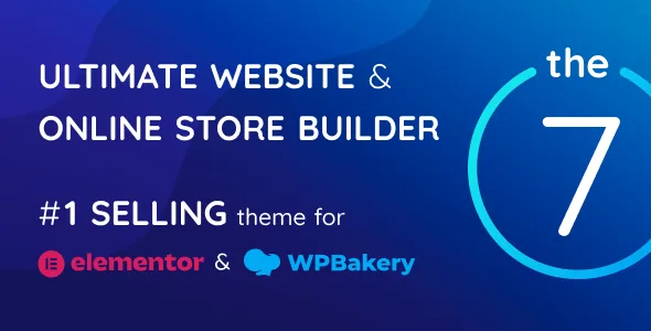 The7 WordPress Theme demo with diverse layouts