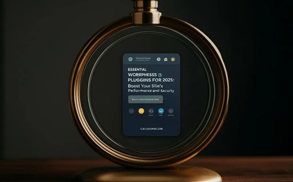 Create a featured image for a post about: Write article on : Essential WordPress Plugins for 2025: Boost Your Site’s Performance & Security in more than 2500+ words and include all required external links