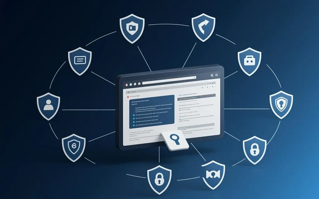 Create a featured image for a post about: 10 Essential WordPress Security Plugins Every Site Needs in 2025