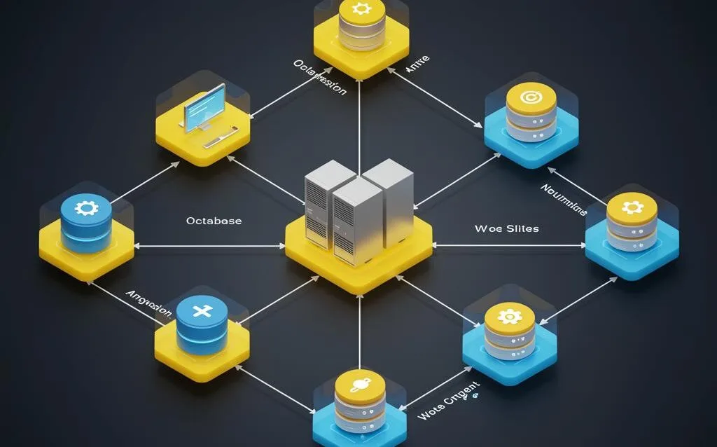Create a featured image for a post about: Building Scalable WordPress Architectures for High-Traffic Websites