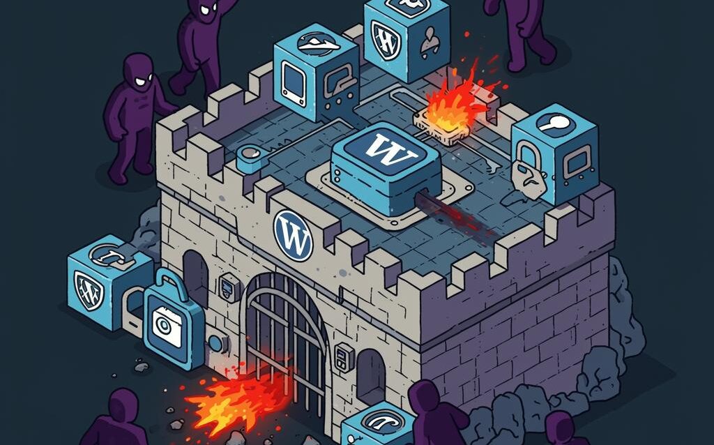 Create a featured image for a post about: WordPress Supply Chain Attacks: Protecting Your Plugin Ecosystem