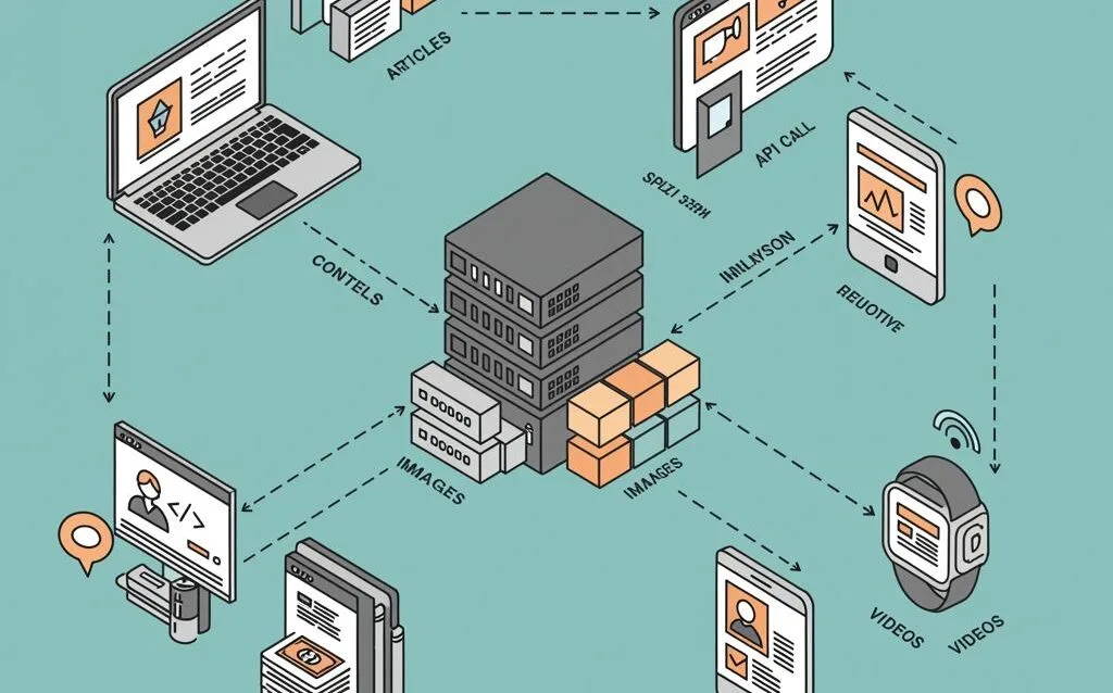 Create a featured image for a post about: Headless CMS Architecture: When to Choose This Approach