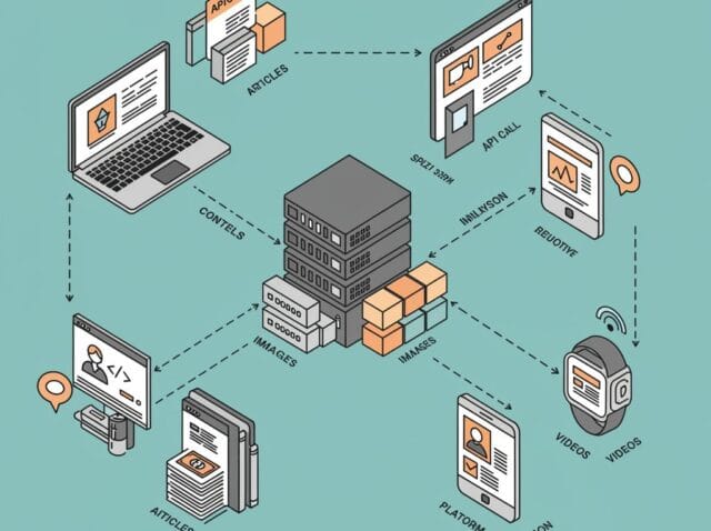 Create a featured image for a post about: Headless CMS Architecture: When to Choose This Approach