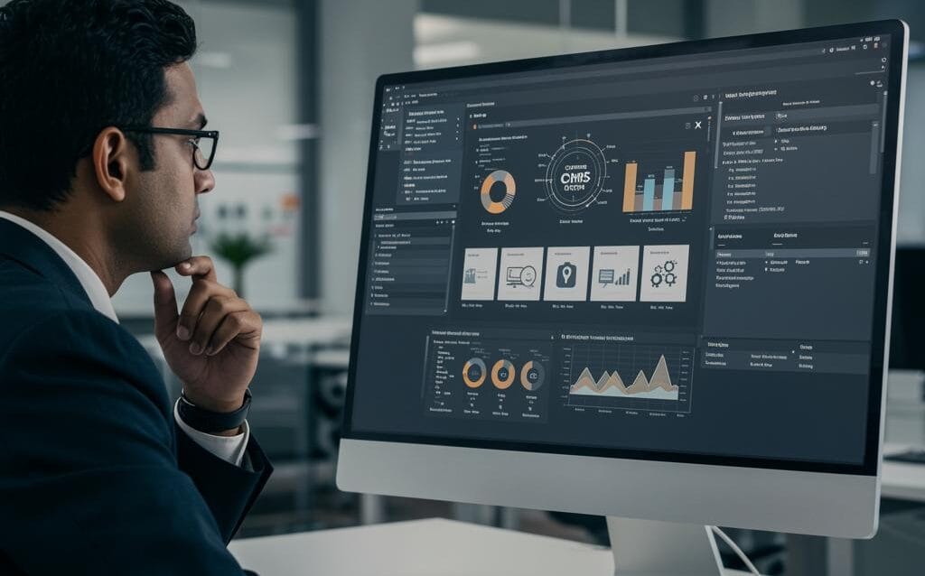 Create-a-featured-image-for-a-post-about-Enterprise-CMS-Selection-Decision-Framework-and-Evaluation-Criteria Create a featured image for a post about: Enterprise CMS Selection: Decision Framework and Evaluation Criteria
