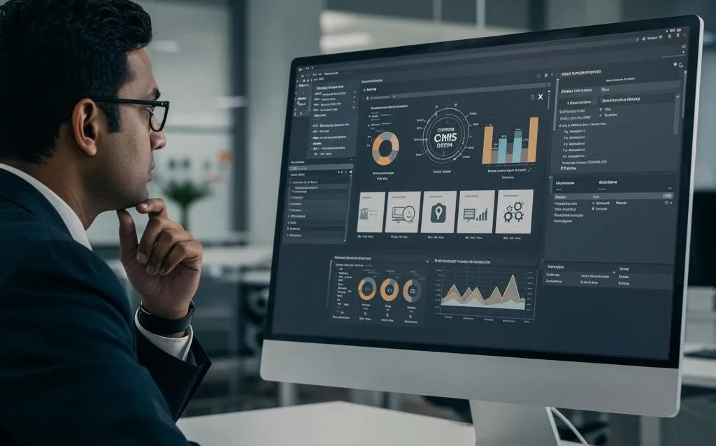 Create a featured image for a post about: Enterprise CMS Selection: Decision Framework and Evaluation Criteria