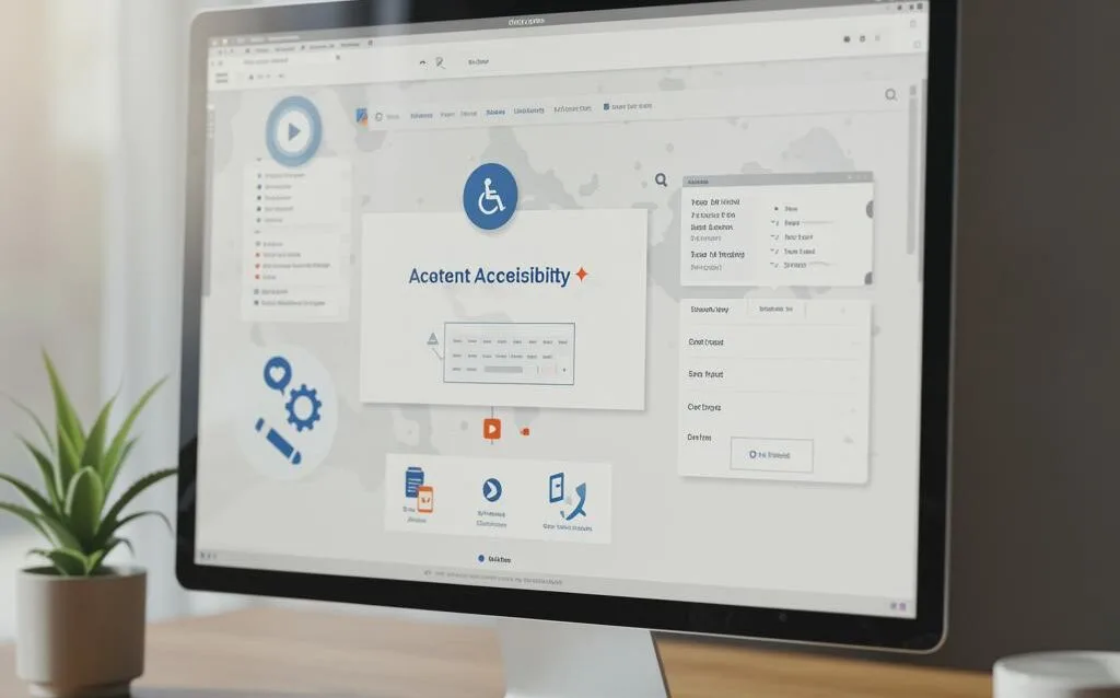 Create a featured image for a post about: CMS Accessibility Requirements: Building Inclusive Content Platforms