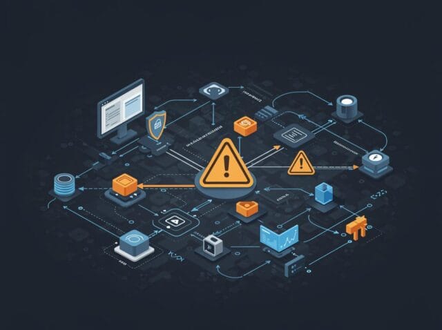 Create a featured image for a post about: Supply Chain Security: Evaluating Third-Party Risk in Your Technology Stack