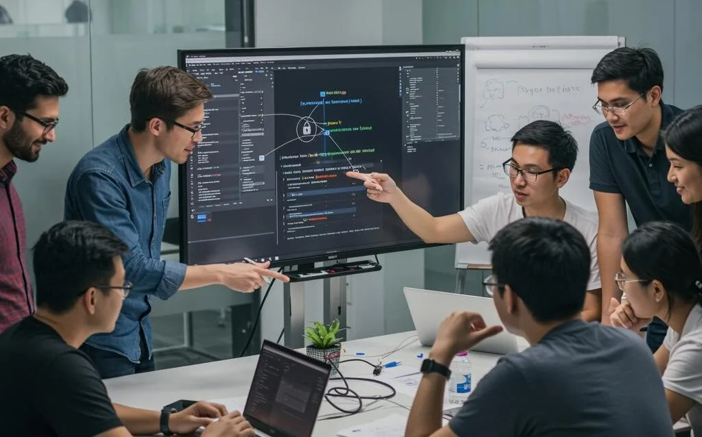 Create-a-featured-image-for-a-post-about-Security-Champions-Program-Building-Security-Expertise-Within-Development-Teams Create a featured image for a post about: Security Champions Program: Building Security Expertise Within Development Teams