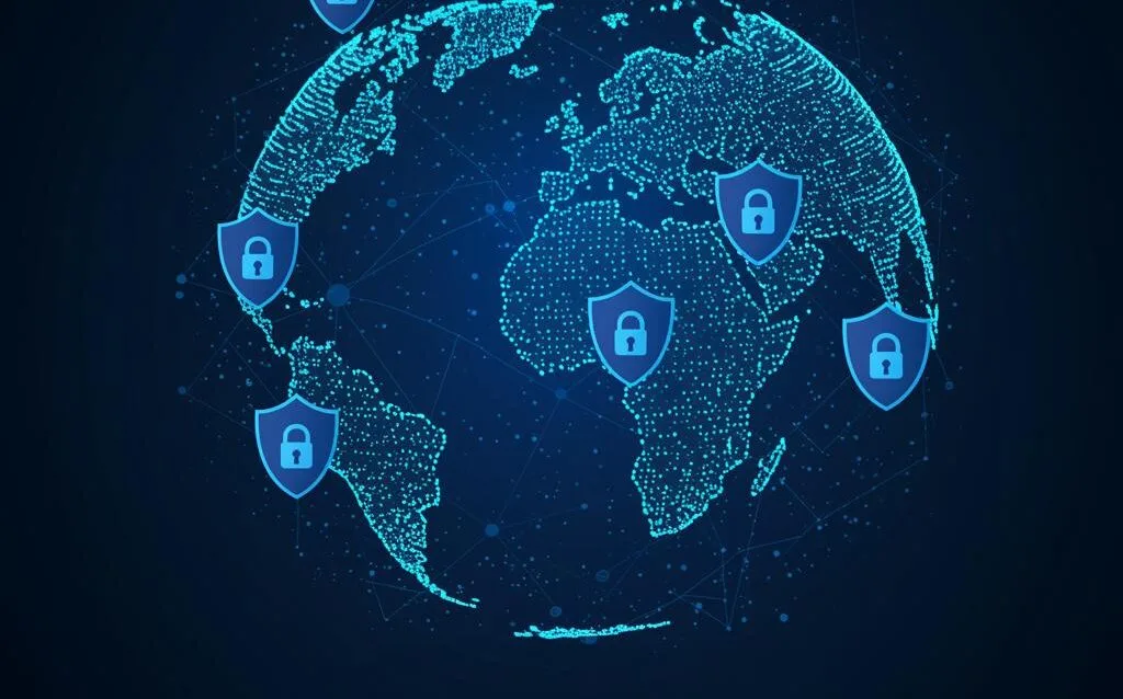 Create a featured image for a post about: DNS Security: Protecting the Foundation of Your Internet Presence