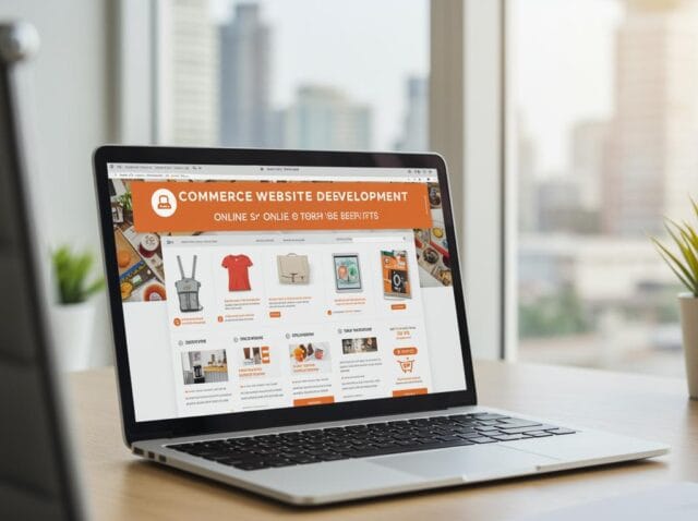 Create-a-featured-image-for-a-post-about-Write-Detailed-Article-on-The-Benefits-of-Ecommerce-Website-Development-for-Online-Stores Create a featured image for a post about: Write Detailed Article on - The Benefits of Ecommerce Website Development for Online Stores