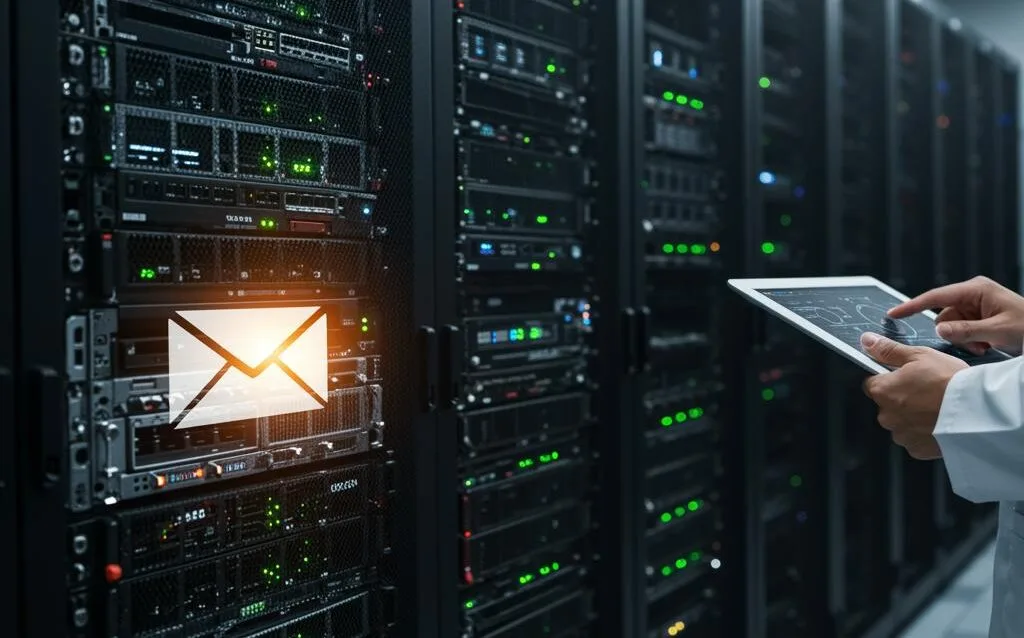 Create a featured image for a post about: Write Detailed Article on - The Importance of a Well-Managed Email Server for Businesses