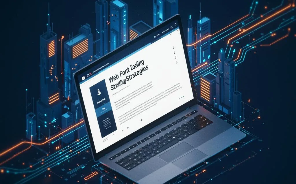 Create a featured image for a post about: Web Font Loading Strategies for Optimal Performance