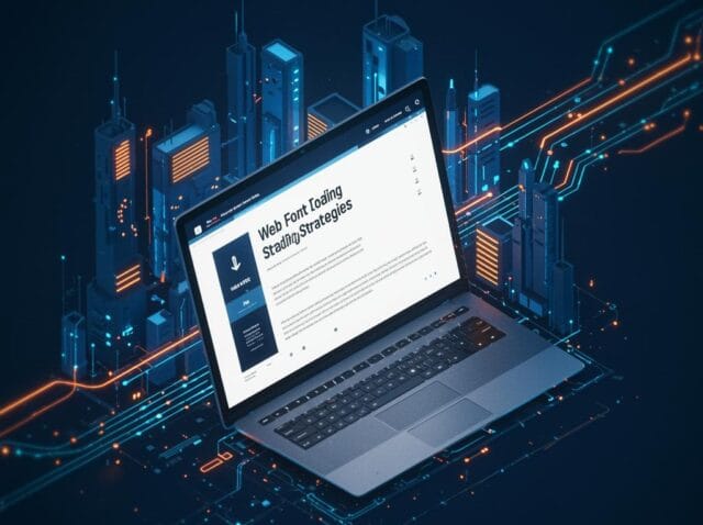 Create a featured image for a post about: Web Font Loading Strategies for Optimal Performance